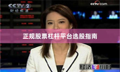 正规股票杠杆平台选股指南